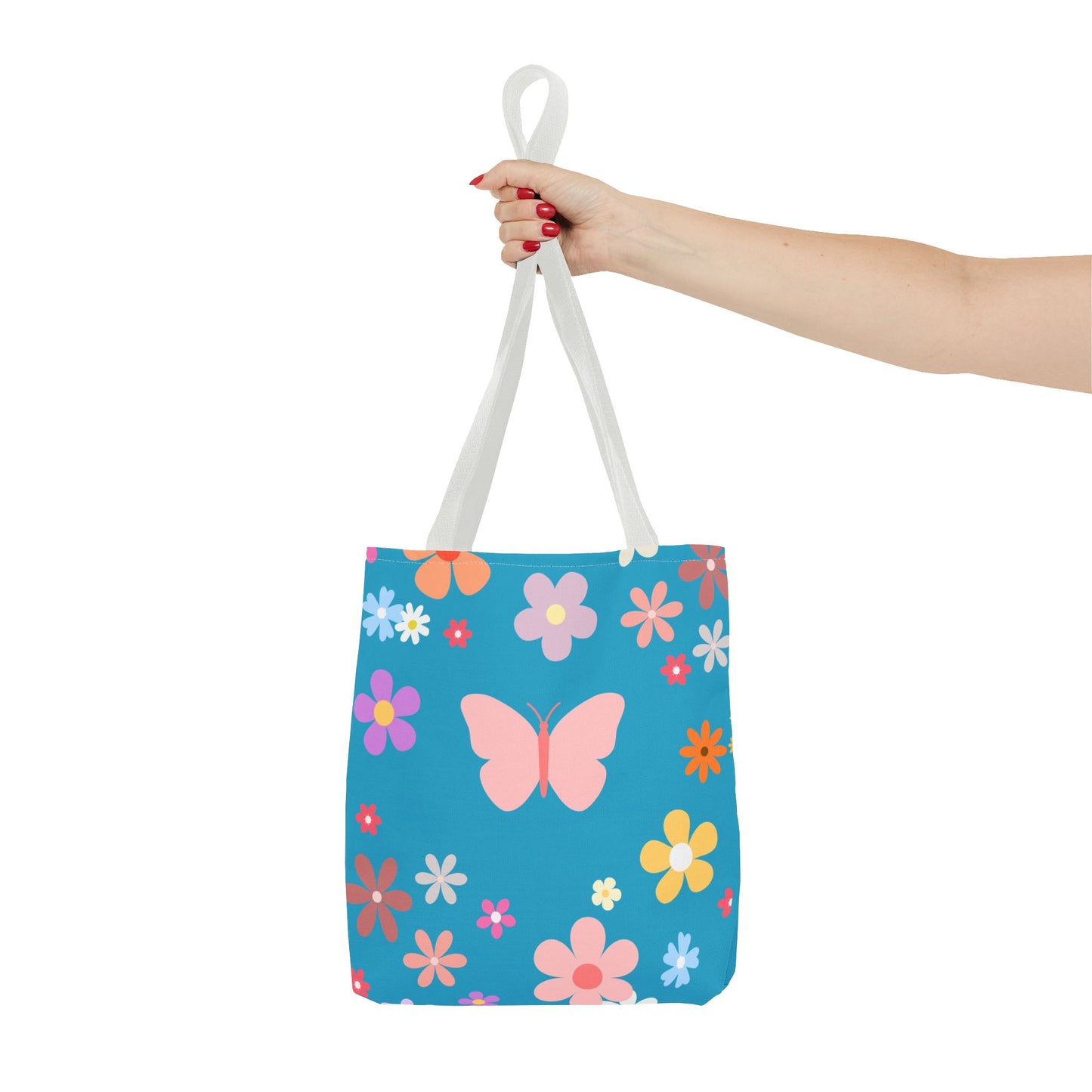 Butterfly in Flowers - Tote Bag