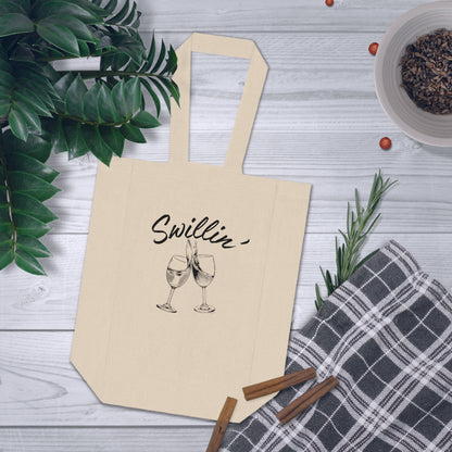 Swillin' - Double Wine Tote Bag