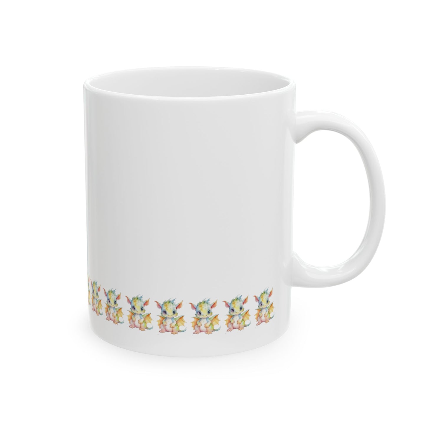 Don’t Let My Cuteness Fool You | Baby Dragon in Soft Pastels |Ceramic Mug | 11 oz