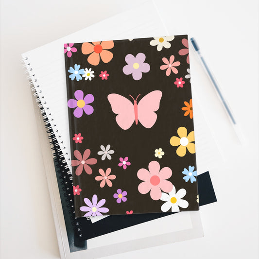 Butterfly Spring Flowers - Journal - Blank