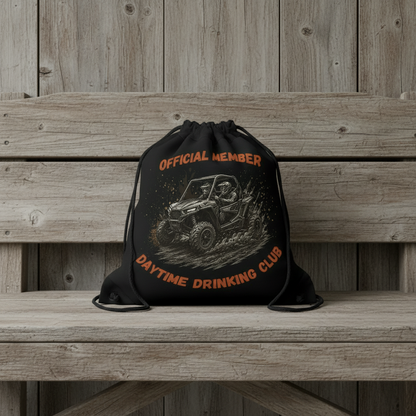 VIP Daytime Drinking Club | Side-by-Side Image | Drawstring Bag