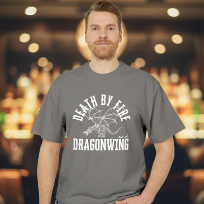 Death By Fire & Dragonwing | Unisex Heavy Faded Tee