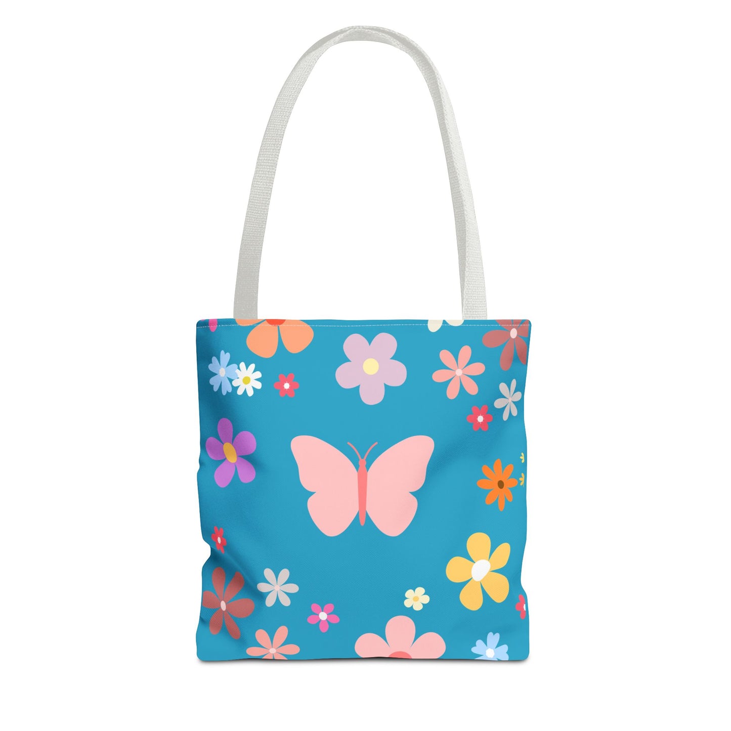 Butterfly in Flowers - Tote Bag