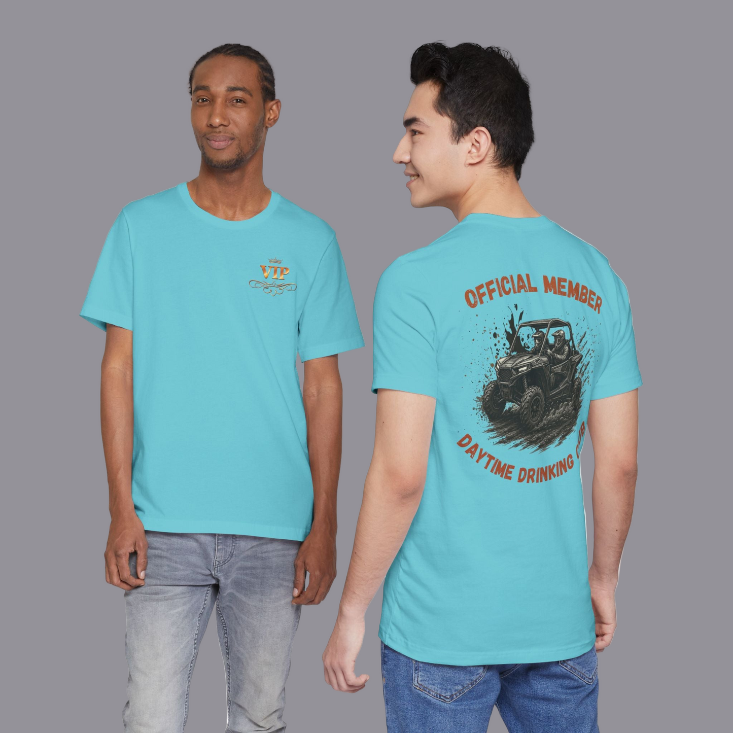 VIP Daytime Drinking Club | Side-by-Side Image | Unisex Tee
