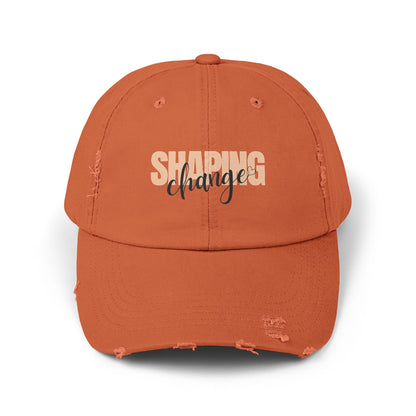 Shaping Change | Unisex Distressed Cap