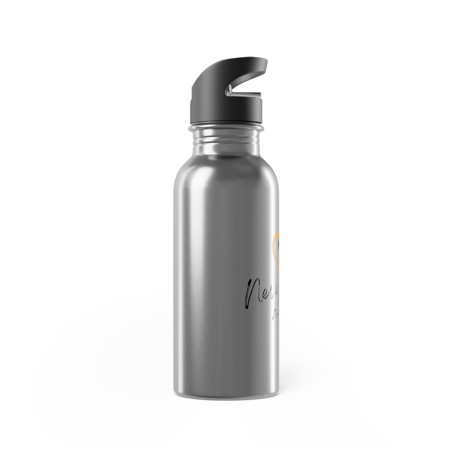 Never Walk Alone - Stainless Steel Water Bottle With Straw, 20oz