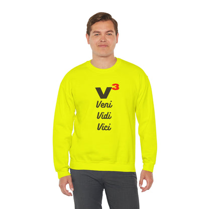 Veni, Vidi, Vici | V-Cubed | Unisex Heavy Blend Crewneck Sweatshirt