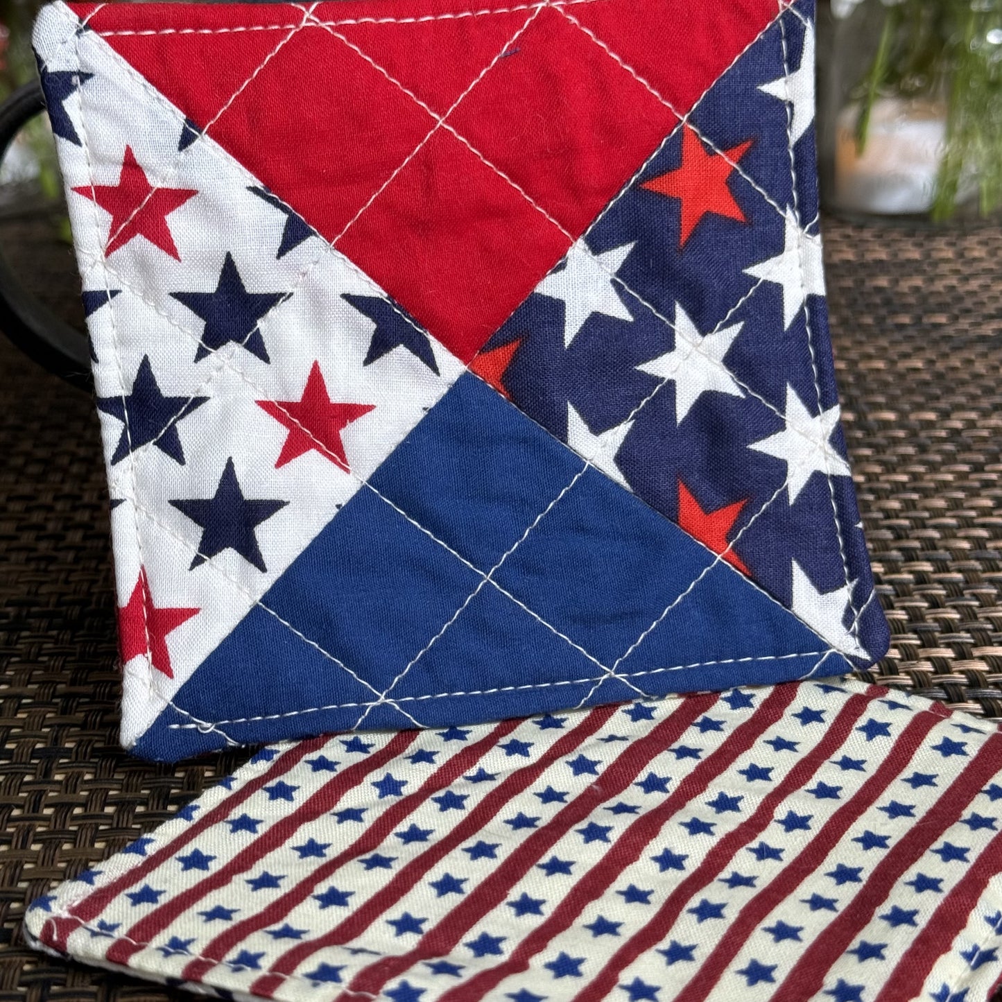 Original Coasters - Patriotic 4 pack - Big Stars & Triangles