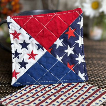 Original Coasters - Patriotic 4 pack - Big Stars & Triangles