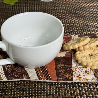 XL Coasters - Upcycled 1 Pack - Brown/Rust Combo