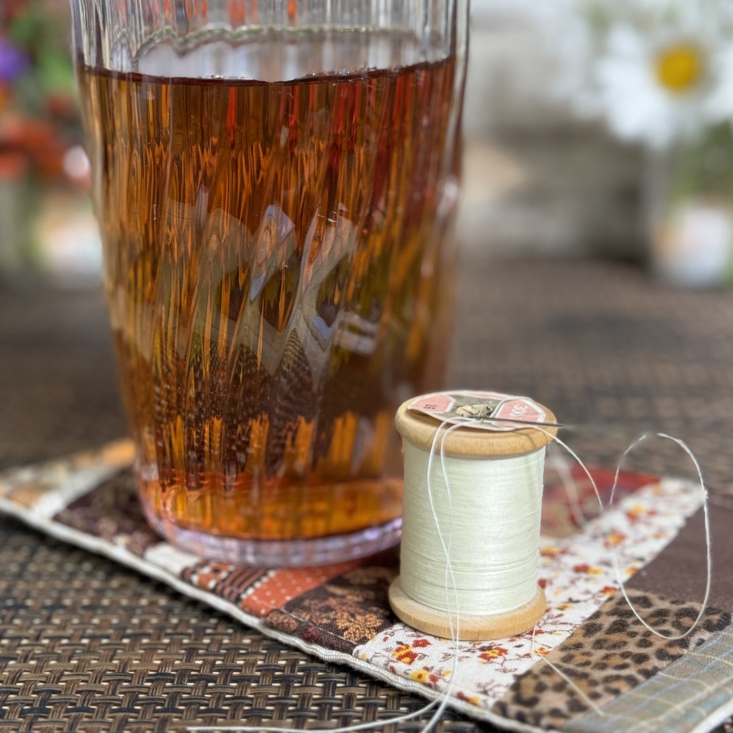 XL Coasters - Upcycled 1 Pack - Brown/Rust Combo