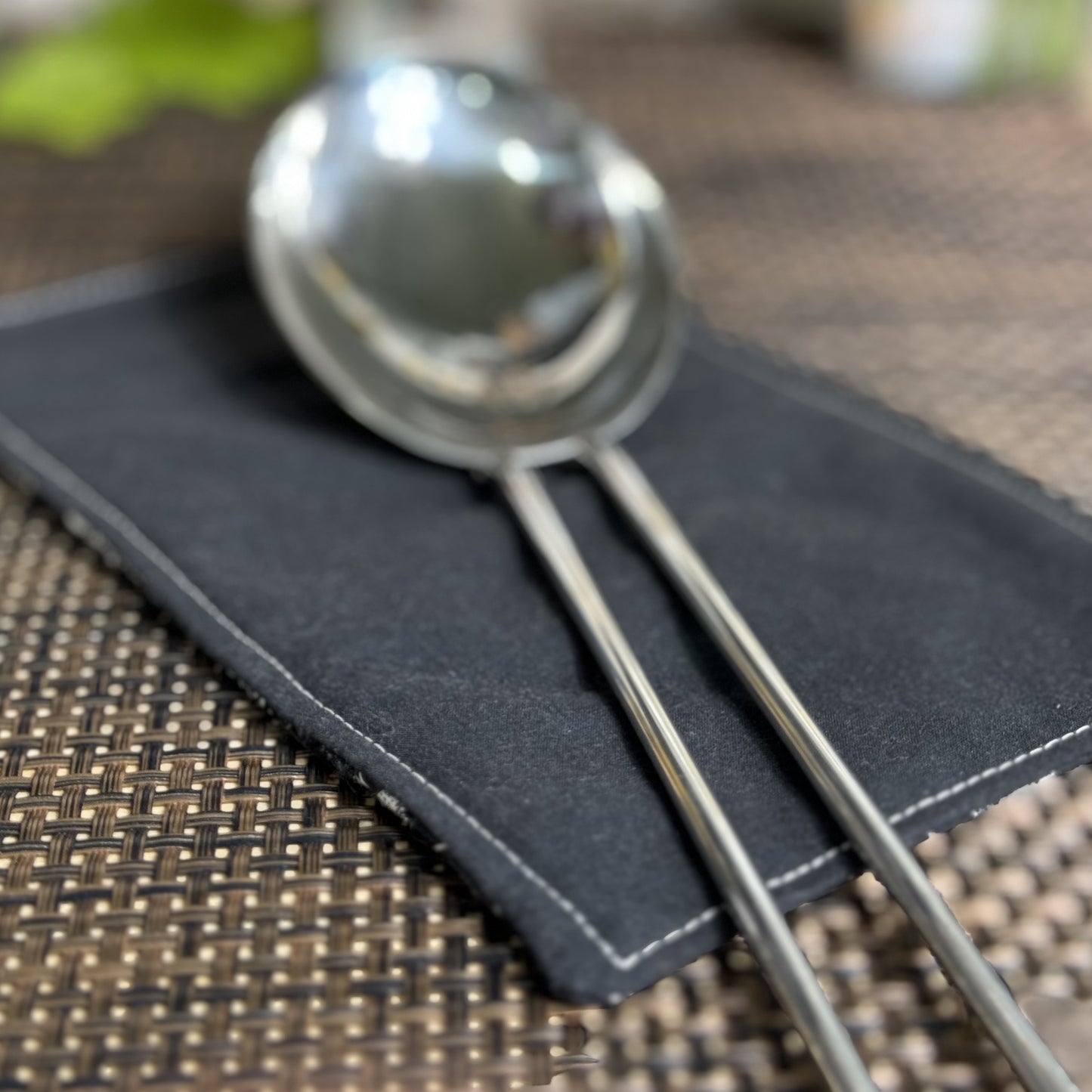 Coasters | Extra Large | Upcycled 1 Pack | Black/White Combo