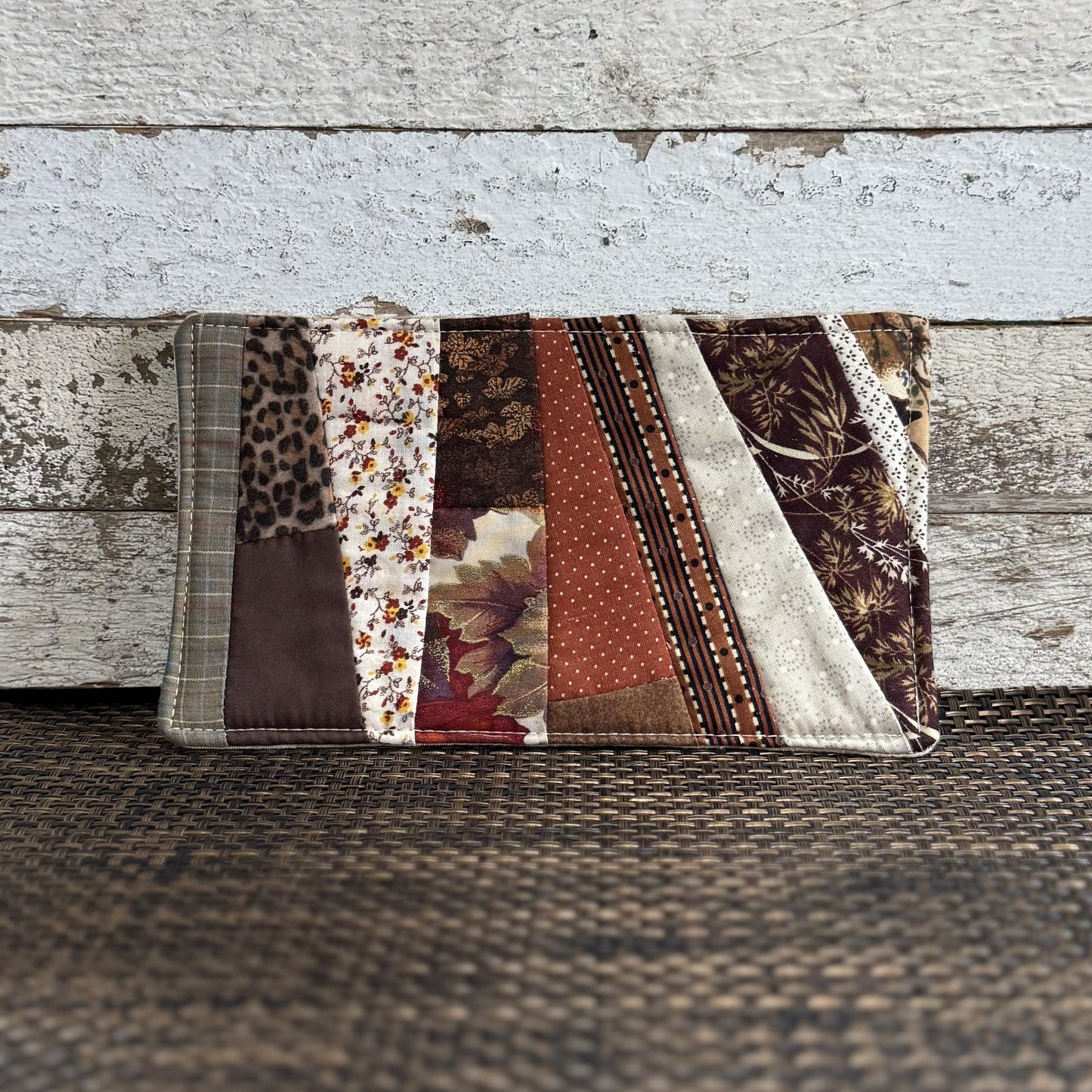 XL Coasters - Upcycled 1 Pack - Brown/Rust Combo