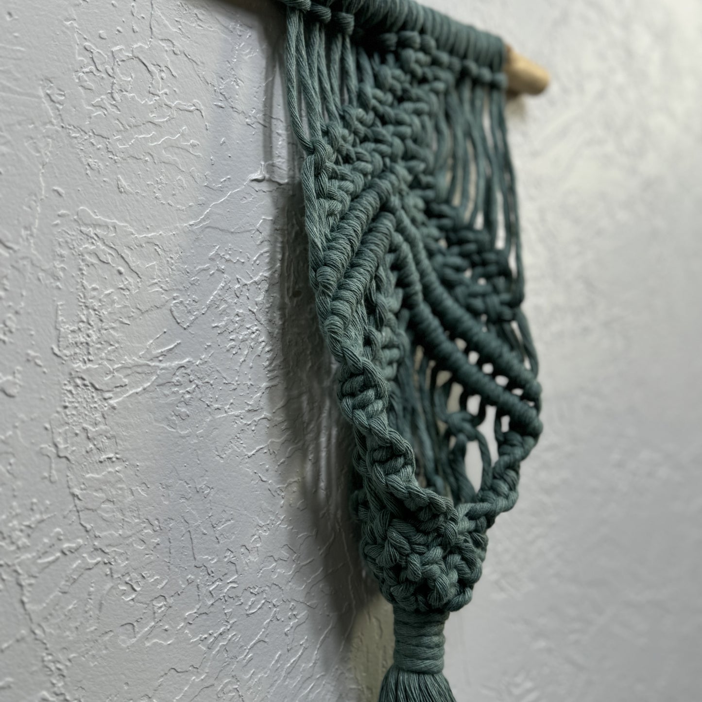 Macrame | Air Plant Hanger | Sage Green Bars