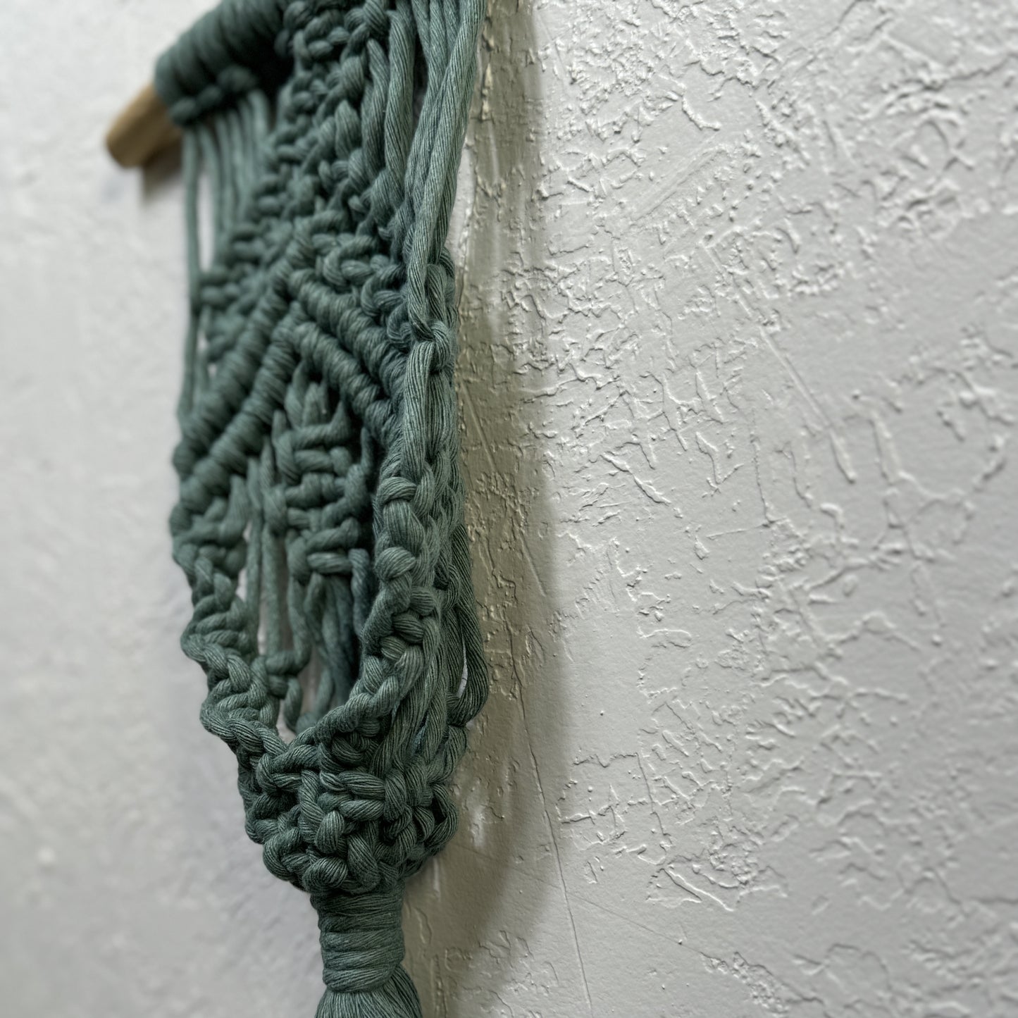 Macrame | Air Plant Hanger | Sage Green Bars