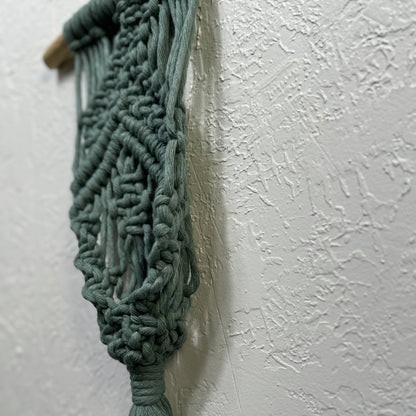 Macrame | Air Plant Hanger | Sage Green Bars