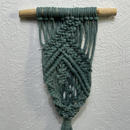 Macrame | Air Plant Hanger | Sage Green Bars