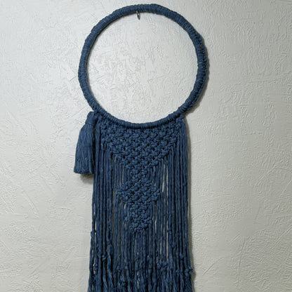 Macrame | Navy Blue Hooped