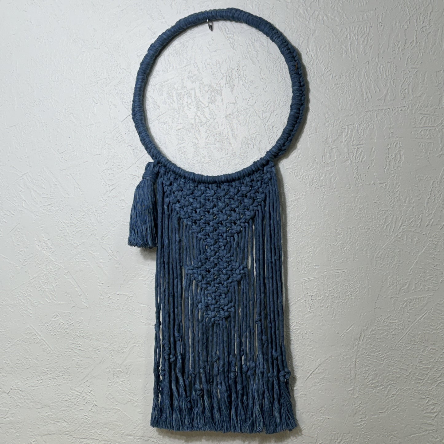 Macrame | Navy Blue Hooped