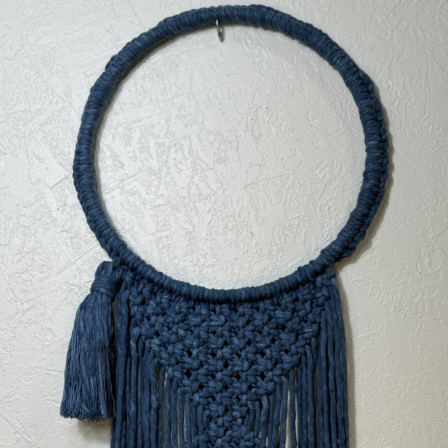 Macrame | Navy Blue Hooped