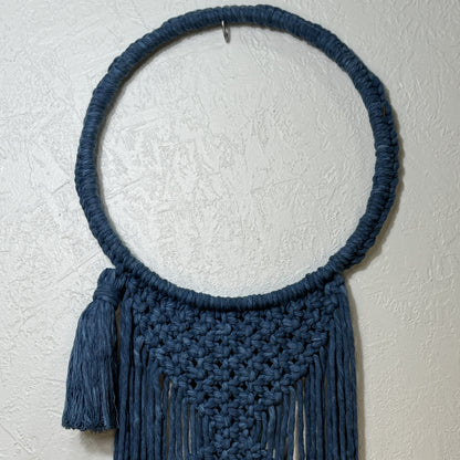 Macrame | Navy Blue Hooped
