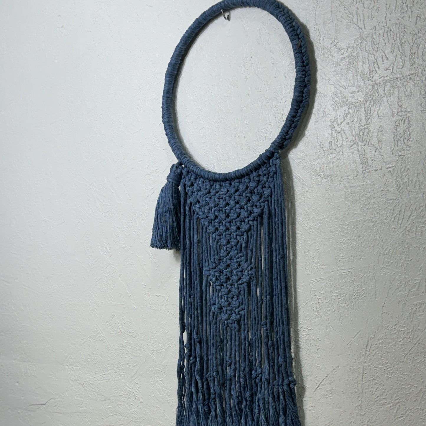Macrame | Navy Blue Hooped