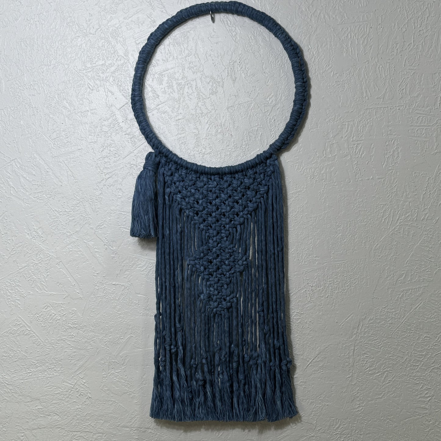 Macrame | Navy Blue Hooped