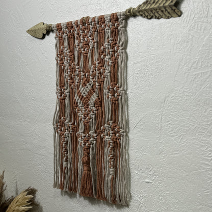 Macrame | Arrow with Peach and Beige