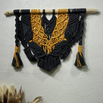 Macrame - Navy and Gold Swag