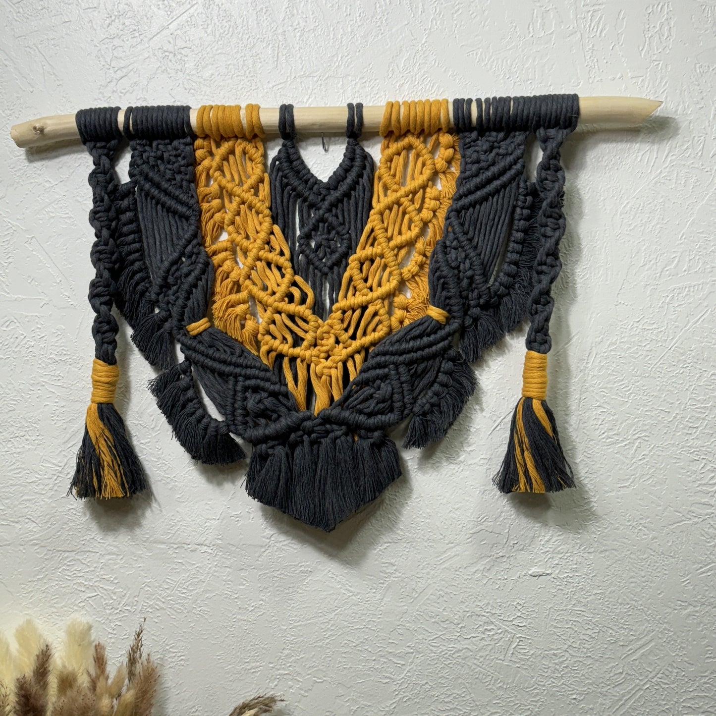 Macrame - Navy and Gold Swag