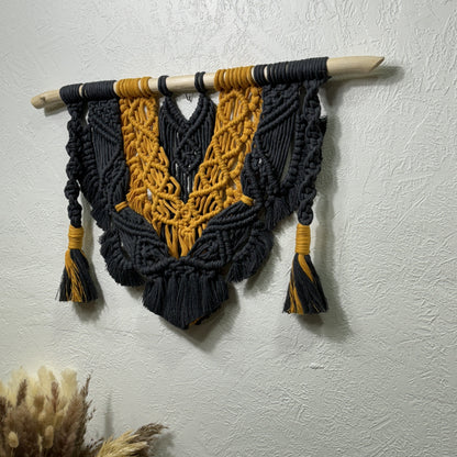 Macrame - Navy and Gold Swag