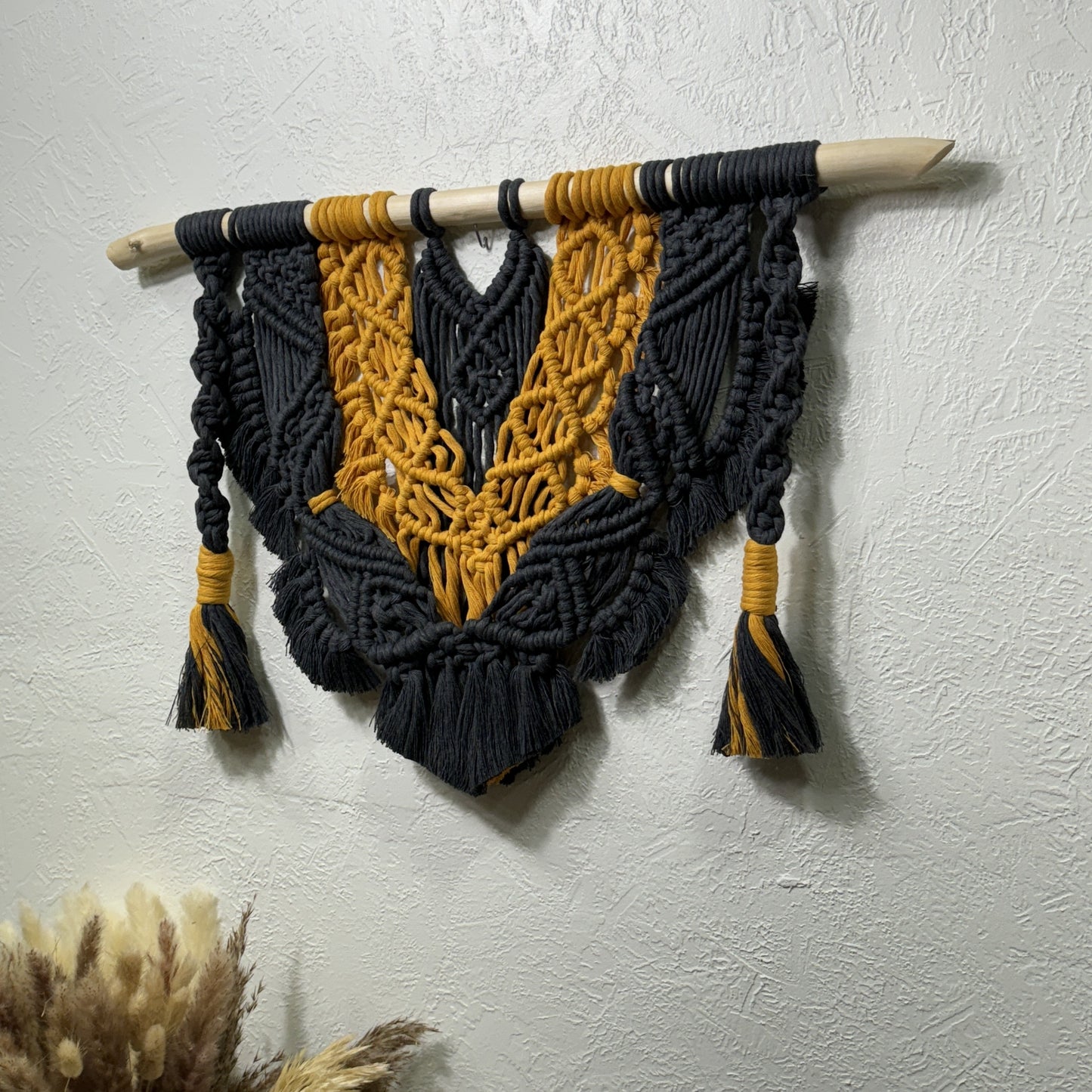 Macrame - Navy and Gold Swag