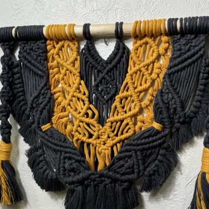 Macrame - Navy and Gold Swag