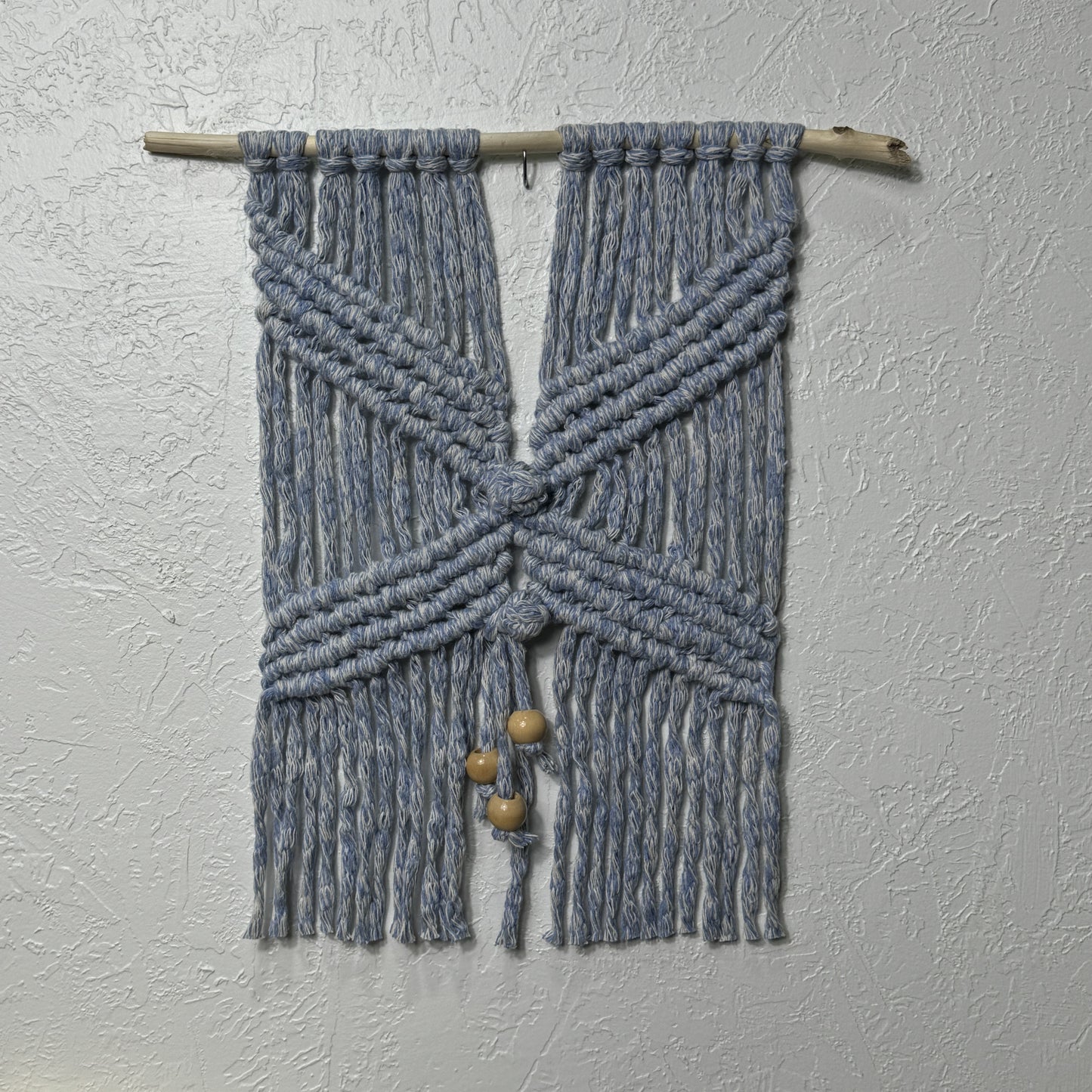 Macrame | Nursery Blue with Beads