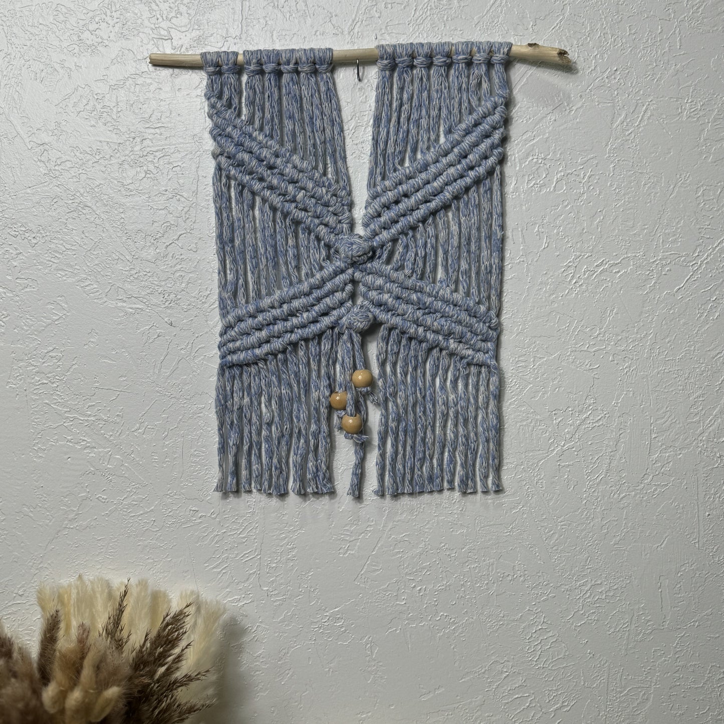 Macrame | Nursery Blue with Beads