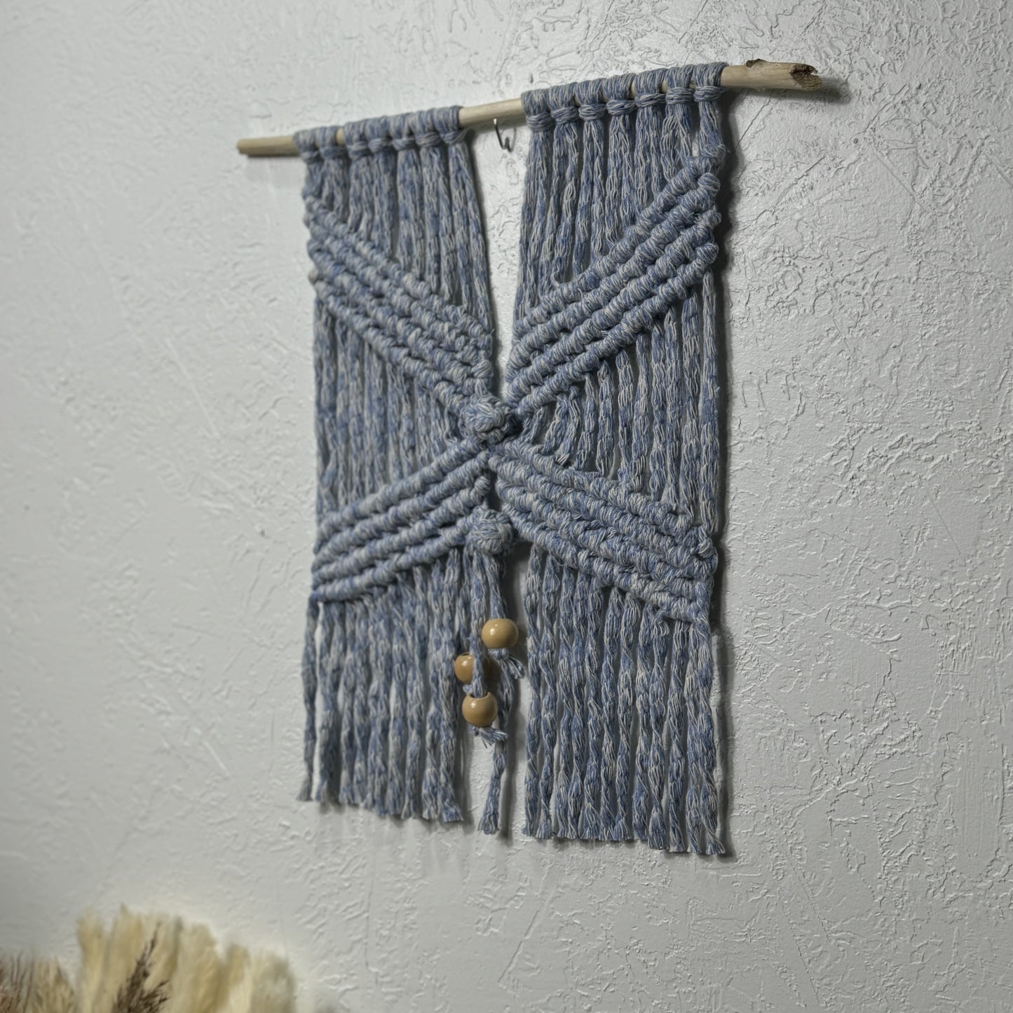 Macrame | Nursery Blue with Beads