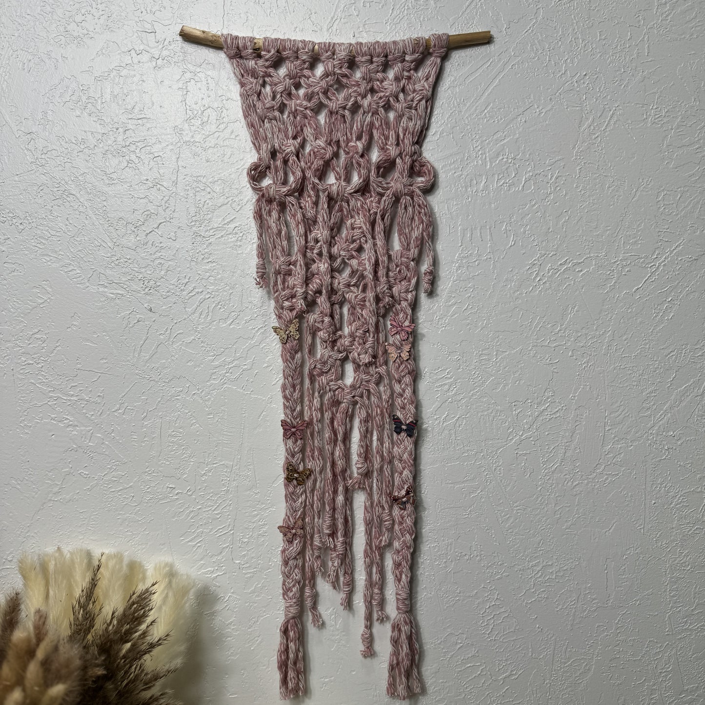 Macrame - Pink Bows & Butterflies