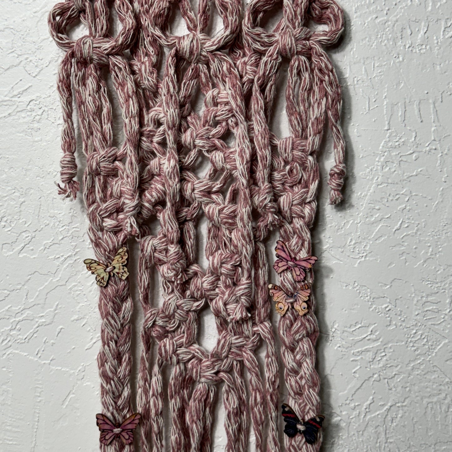 Macrame - Pink Bows & Butterflies