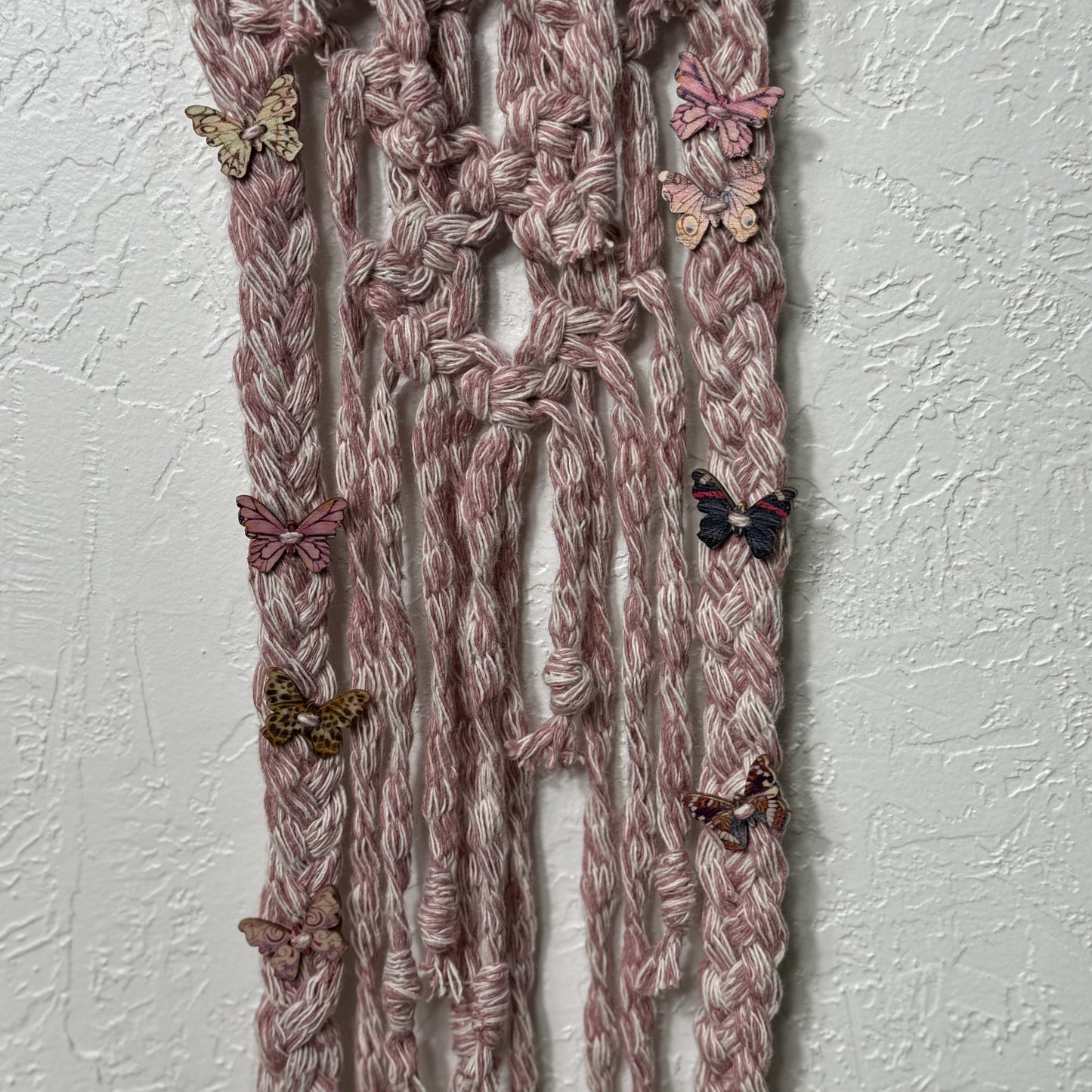 Macrame - Pink Bows & Butterflies