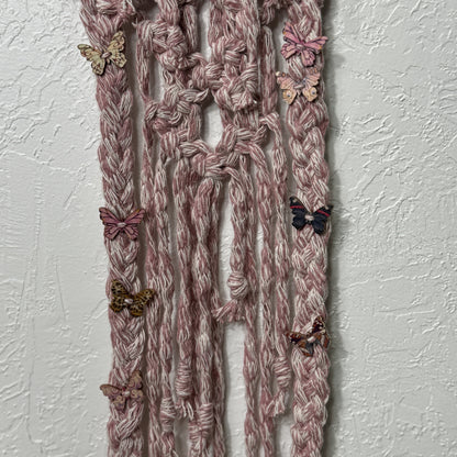 Macrame - Pink Bows & Butterflies