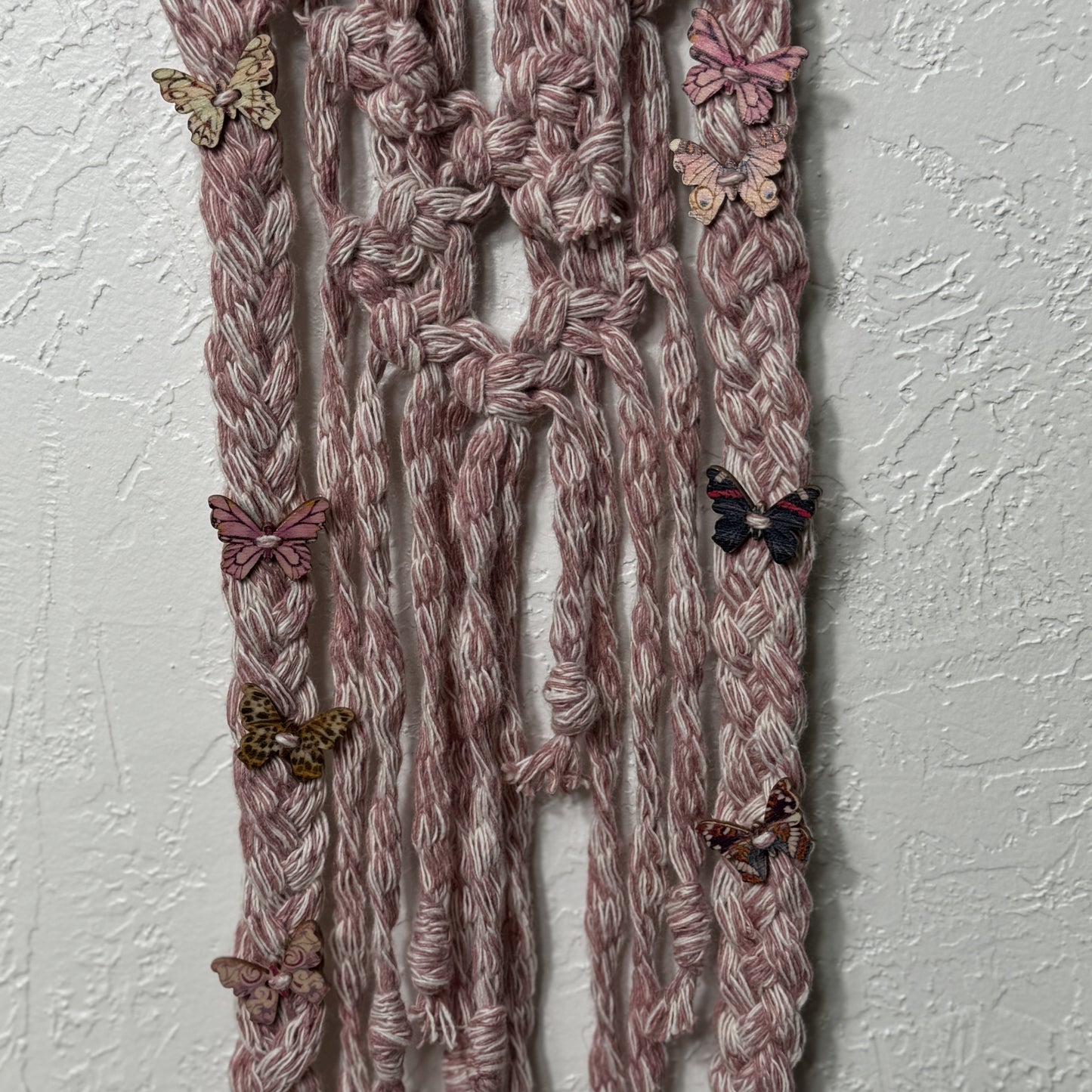 Macrame - Pink Bows & Butterflies