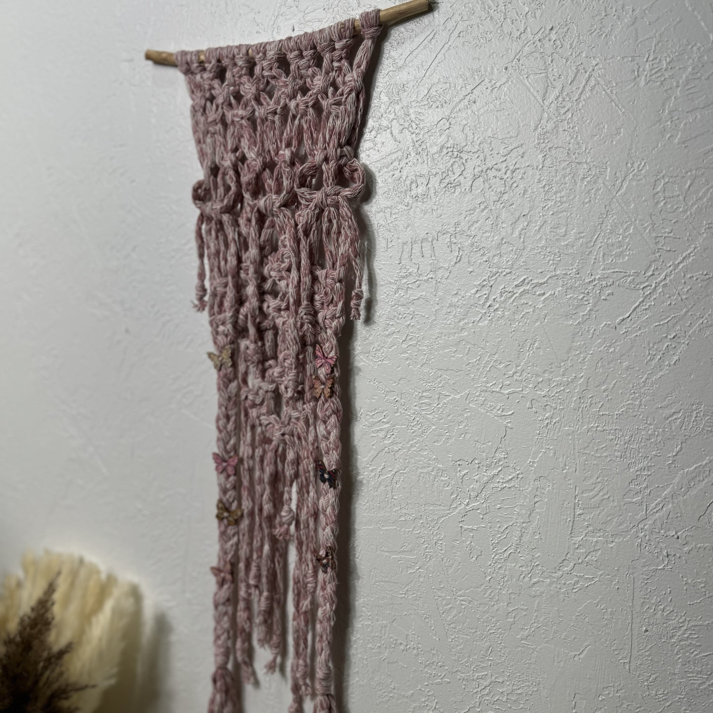 Macrame - Pink Bows & Butterflies