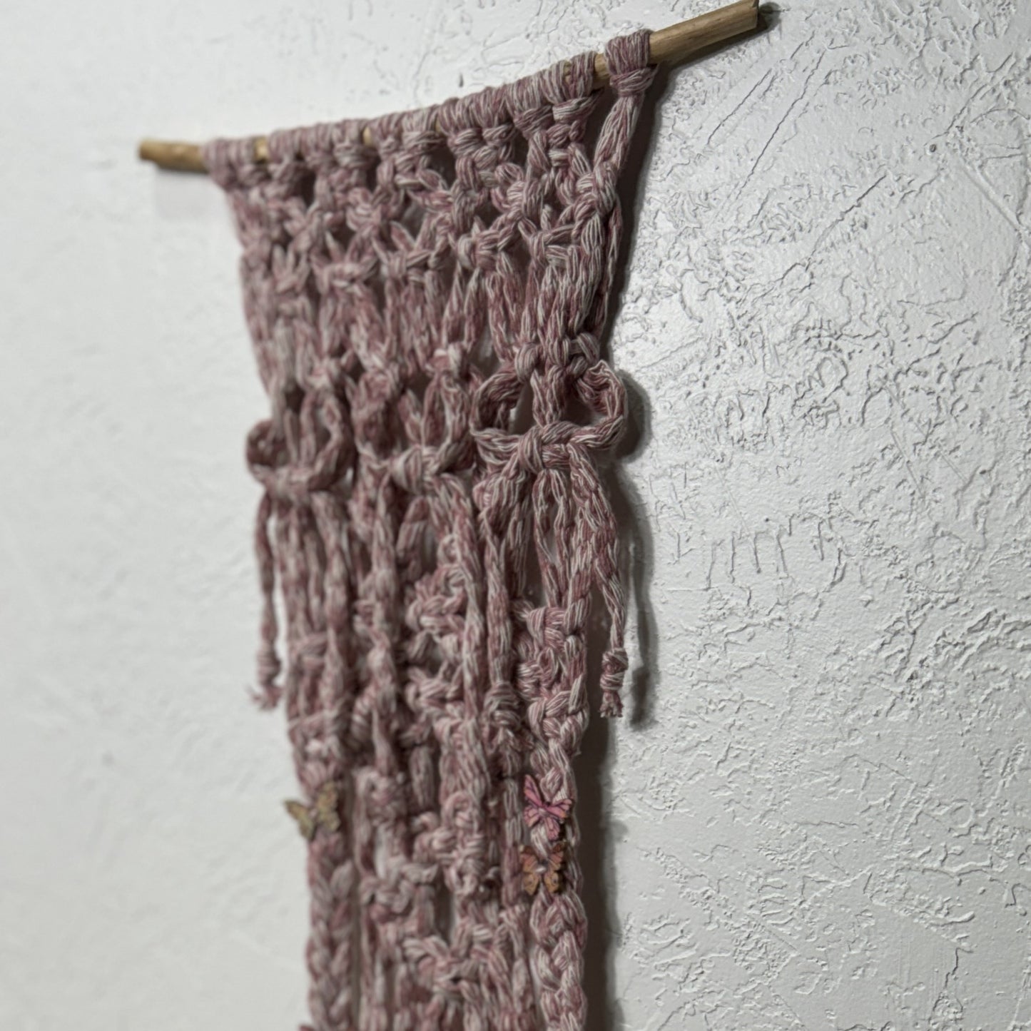 Macrame - Pink Bows & Butterflies