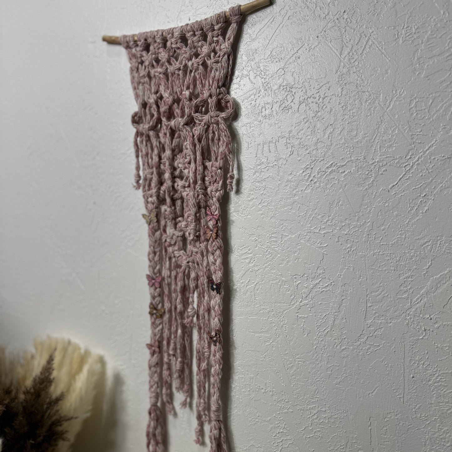 Macrame - Pink Bows & Butterflies