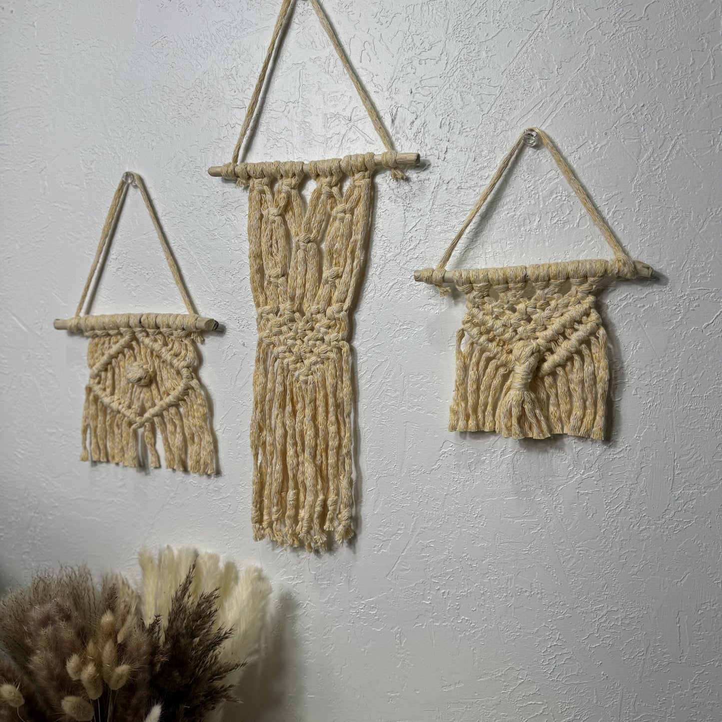 Macrame - Yellow Baby Trio Set