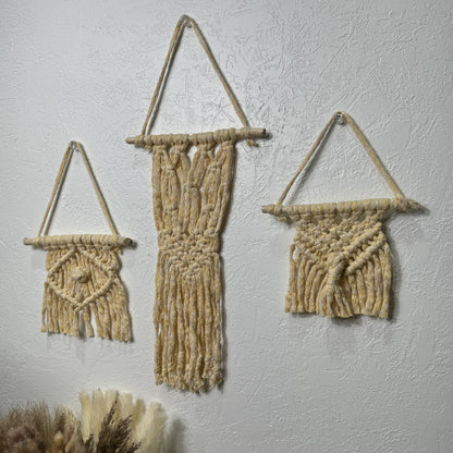 Macrame - Yellow Baby Trio Set