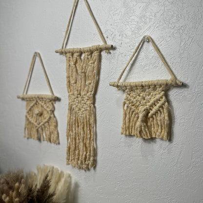 Macrame - Yellow Baby Trio Set