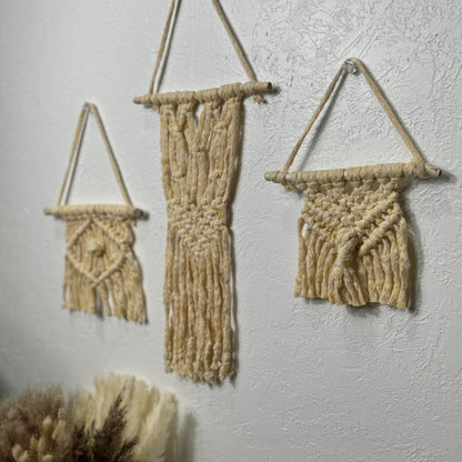 Macrame - Yellow Baby Trio Set