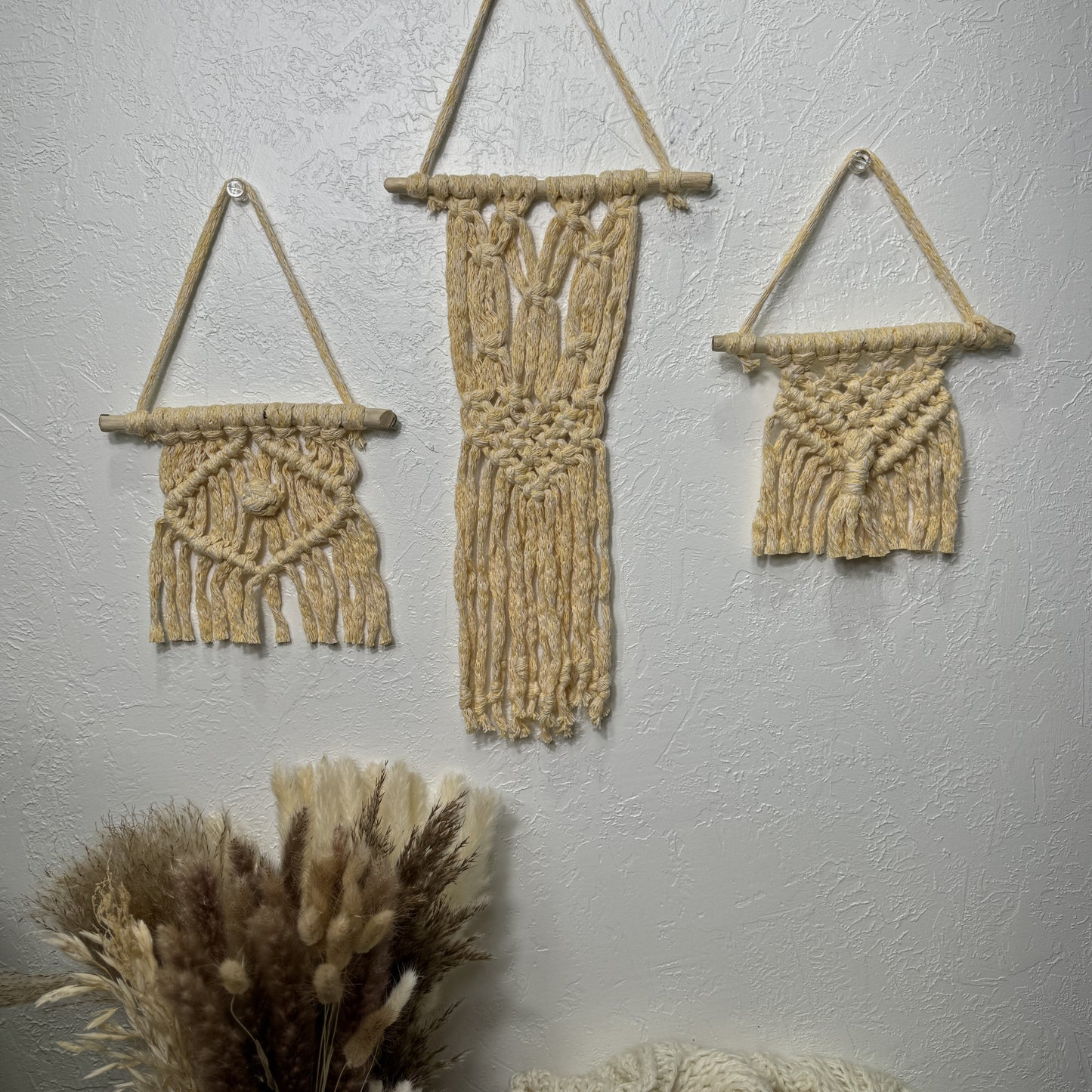 Macrame - Yellow Baby Trio Set