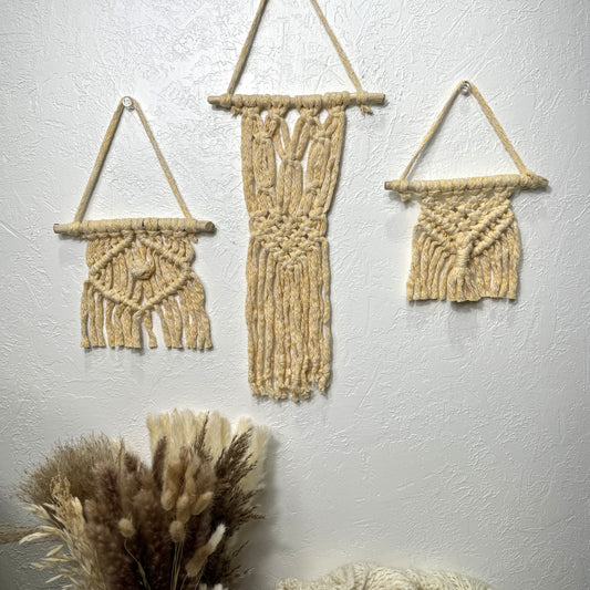 Macrame | Yellow Baby Trio Set